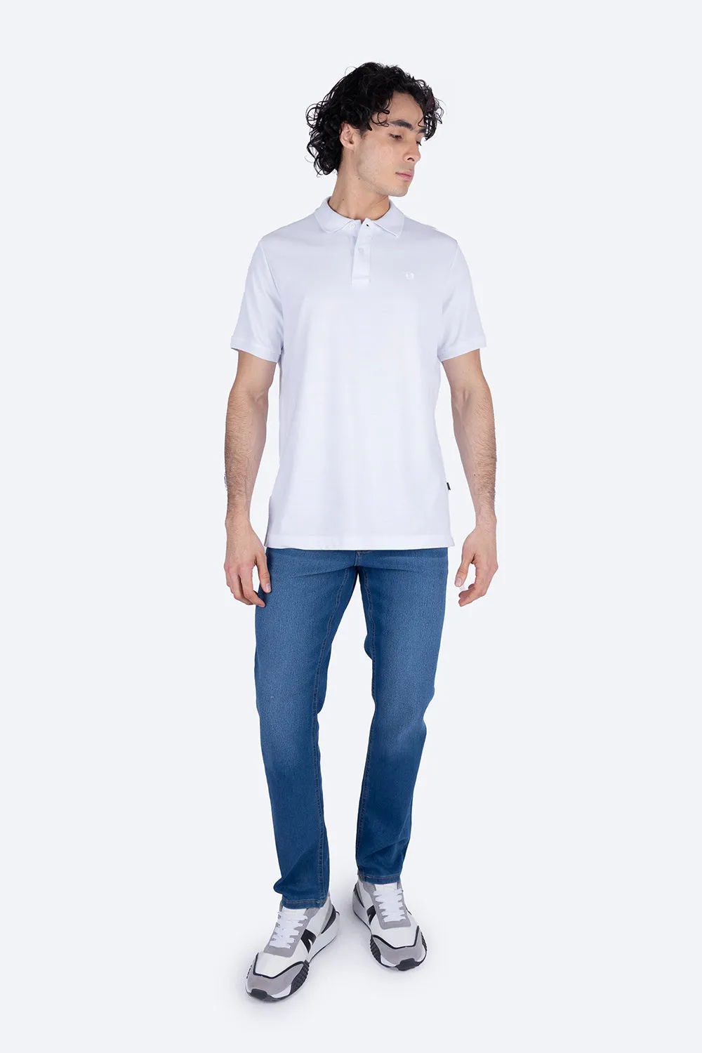 Polo piqu blanca
