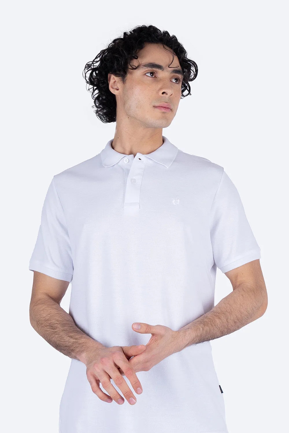 Polo piqu blanca