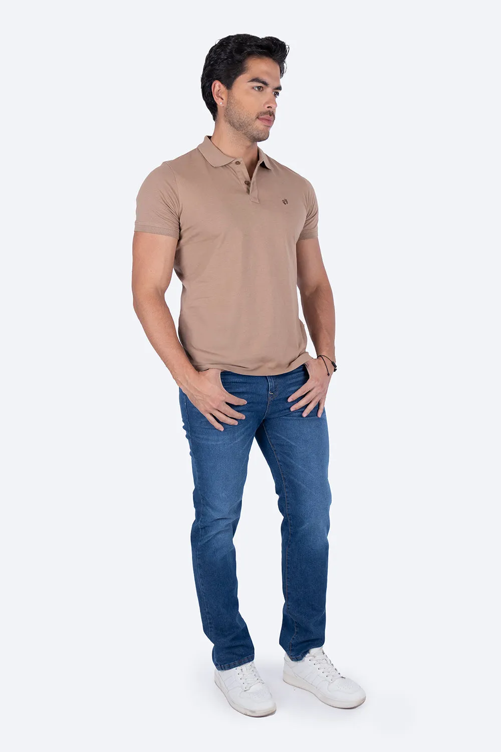 Polo piqu caf