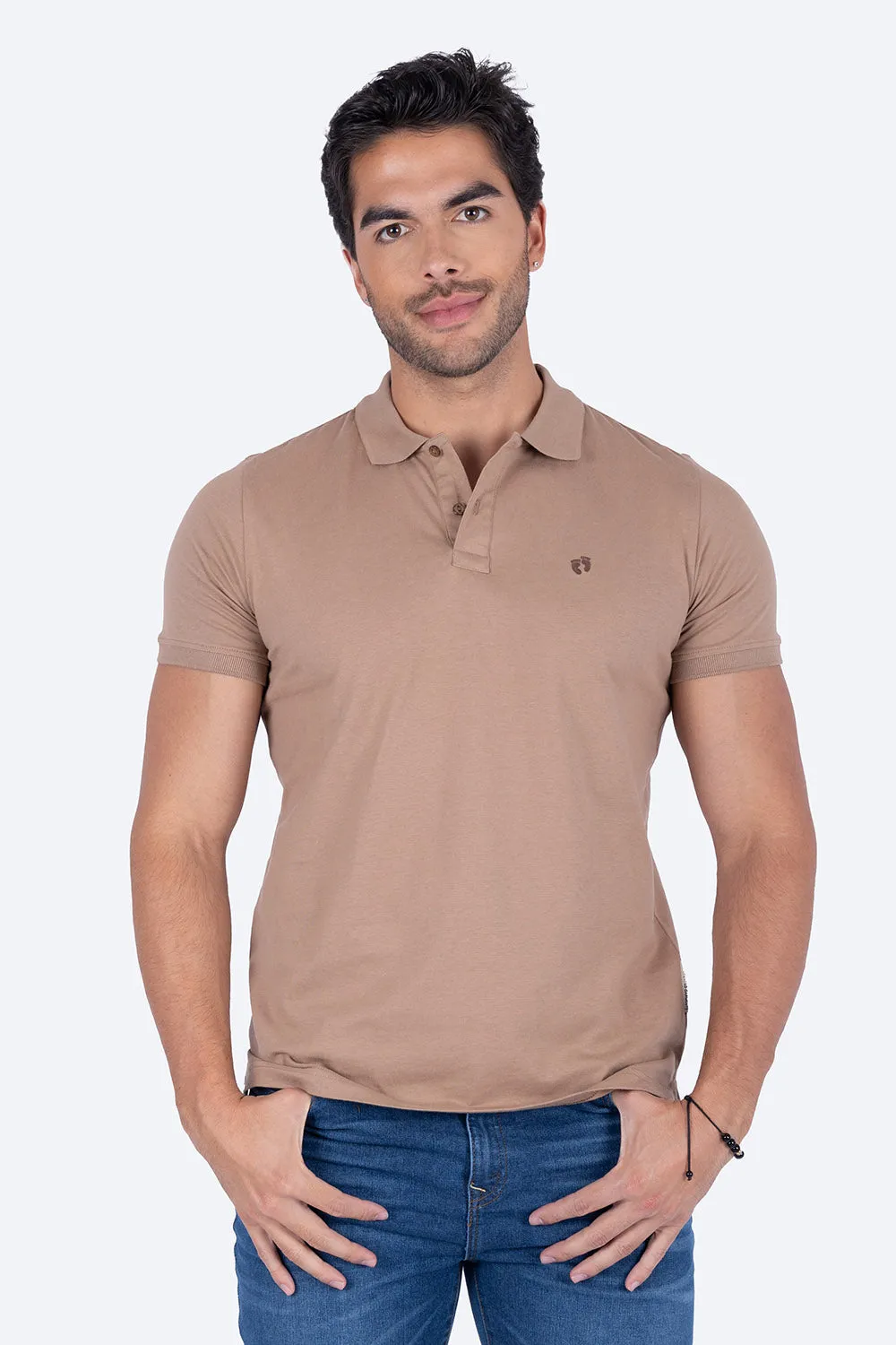 Polo piqu caf