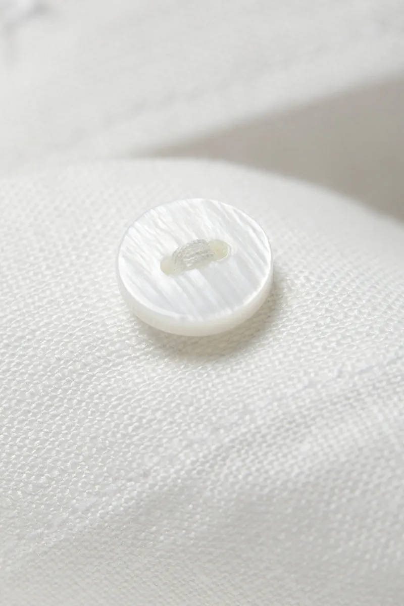 Premium French Linen Long Sleeve Button-Down Shirt