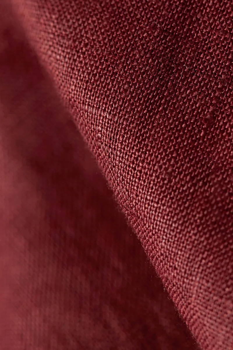 Premium French Linen Long Sleeve Button-Down Shirt