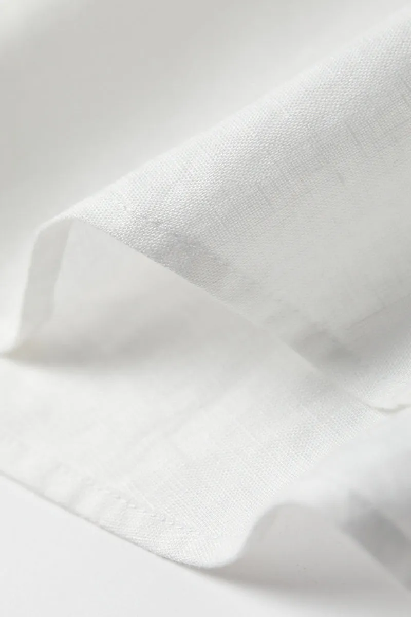 Premium French Linen Long Sleeve Button-Down Shirt