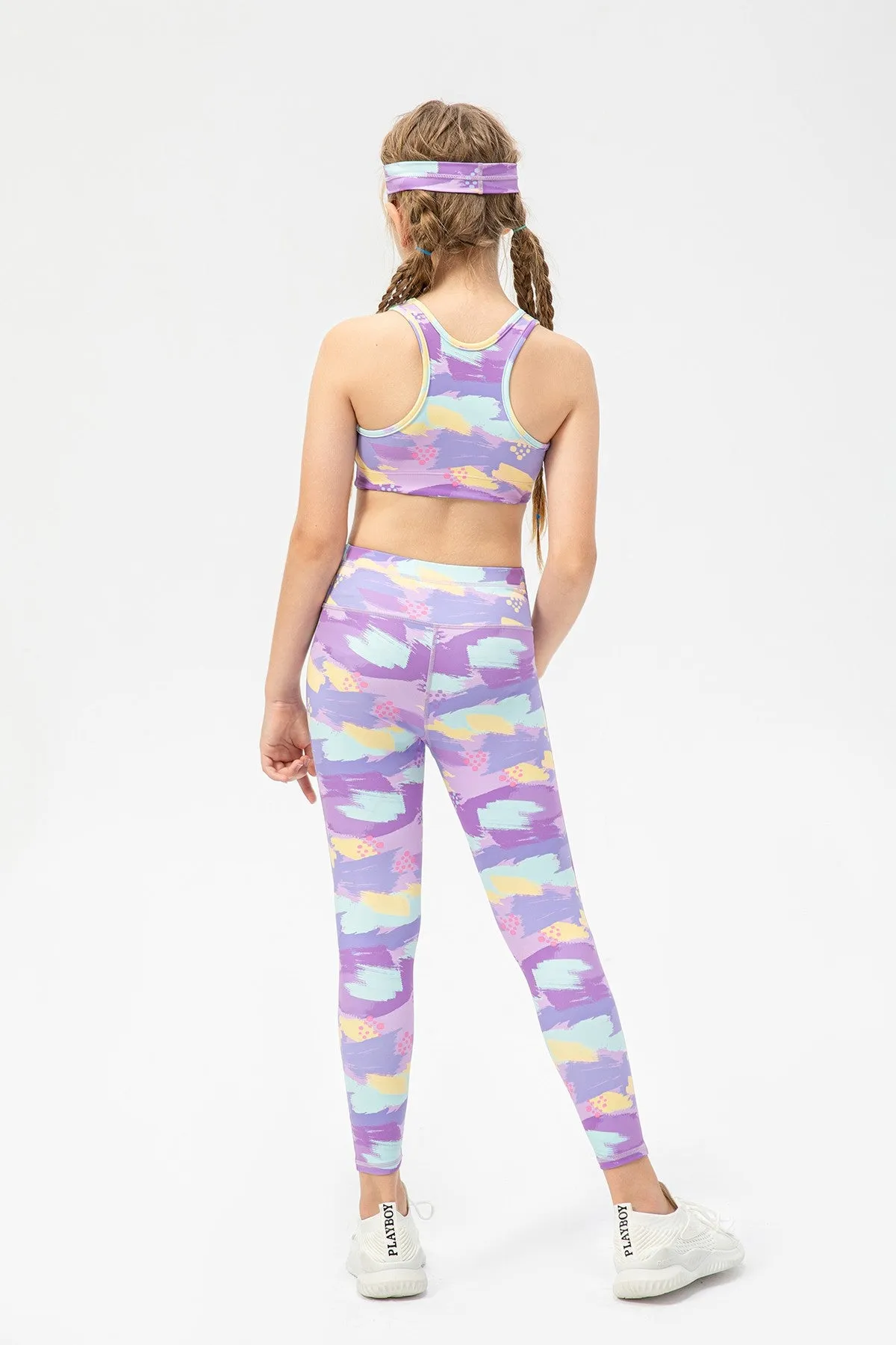 Printed Crew Neck Tank Tops for Girls
