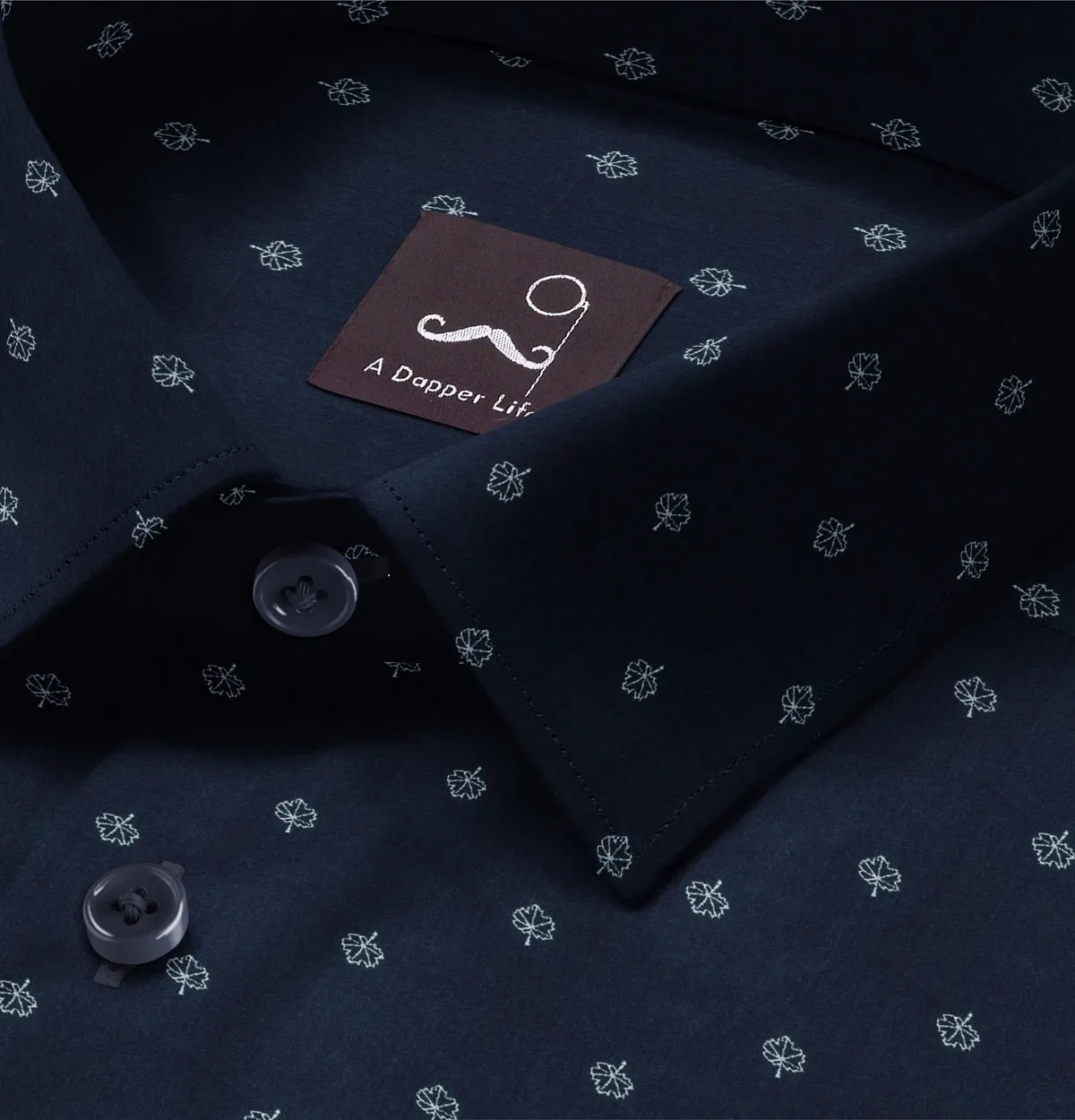 Pure Cotton - Long Sleeve - Navy Vine