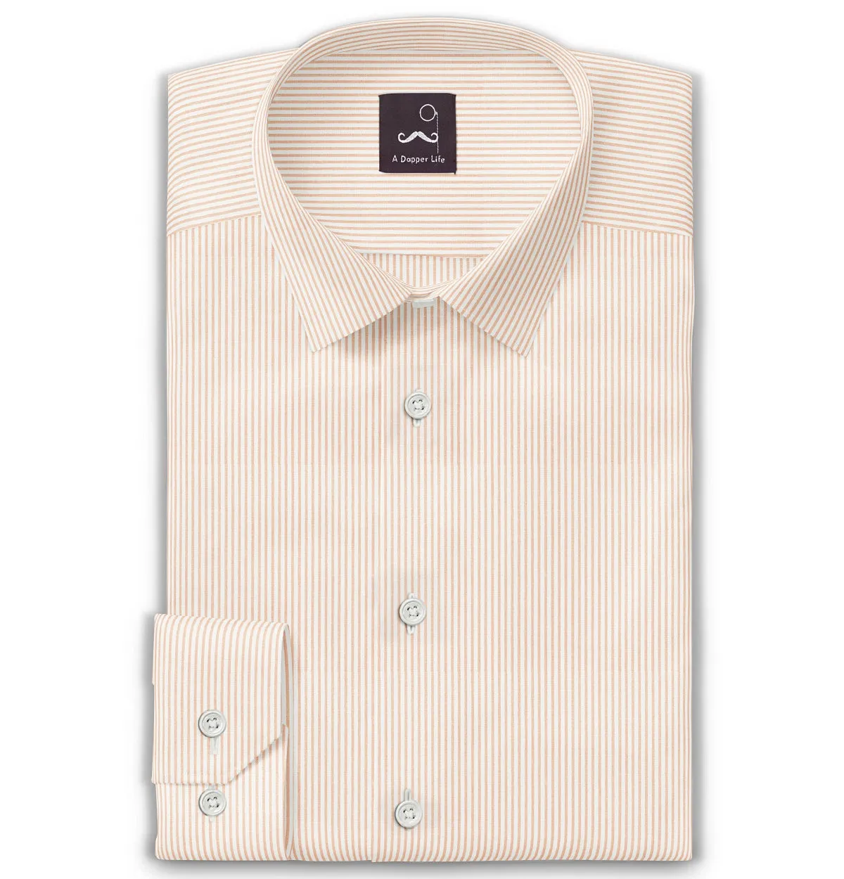 Pure Cotton - Long Sleeve - Peach Stripes