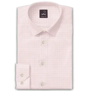 Pure Cotton - Long Sleeve - Pink Houndstooth Print