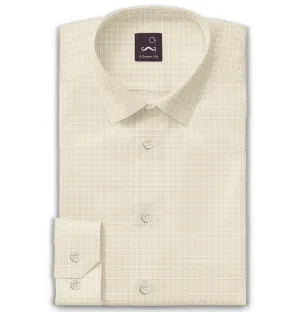 Pure Cotton - Long Sleeve - Yellow Houndstooth Print