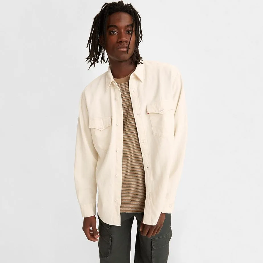 Relaxed Fit Western Shirt (Fresh Ecru)