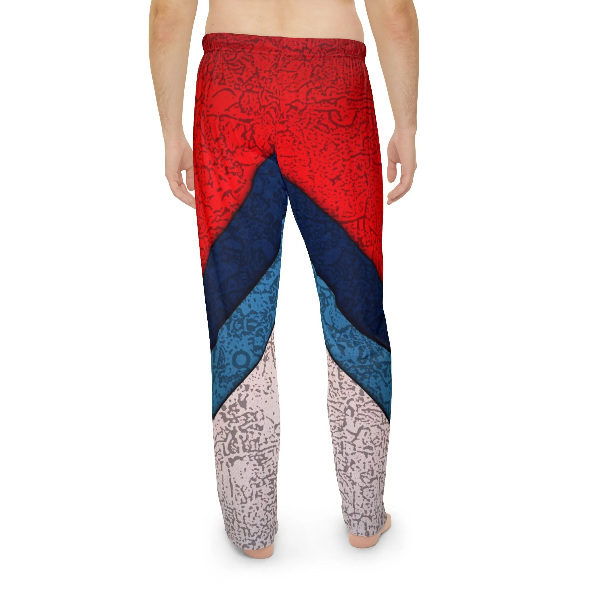 Retro Chevron Men's Pajama Pants - Comfortable Sleepwear for Chill Nights