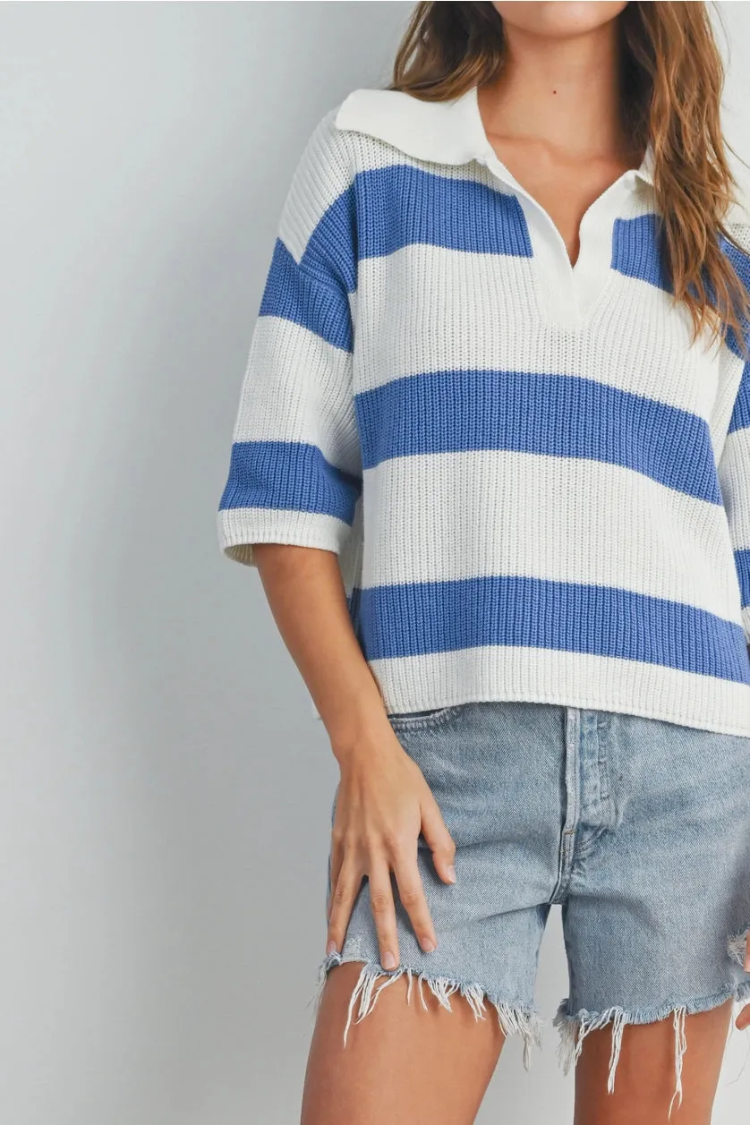 Salty Stripe Knit Top