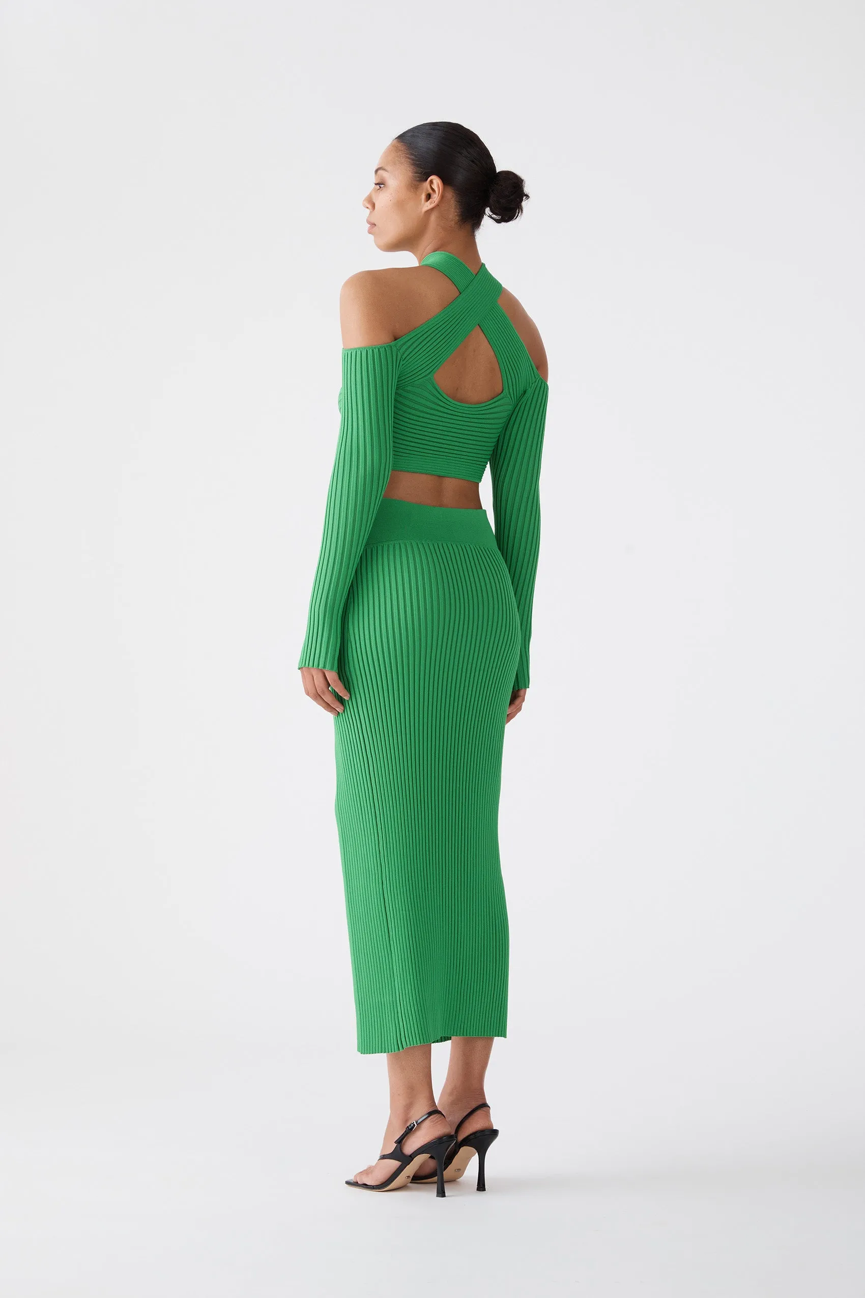 San Sloane Olympia Top Vivid Green