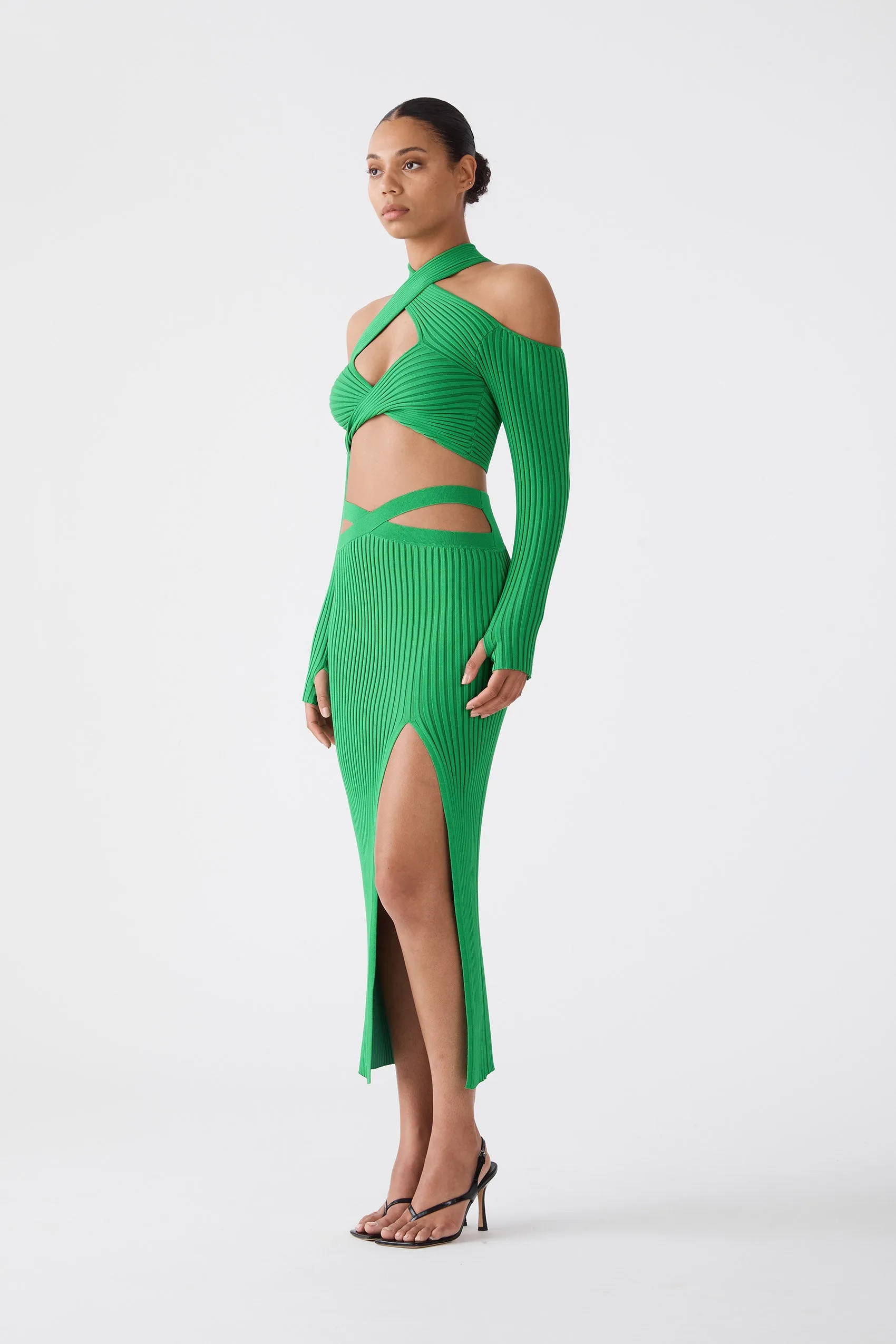 San Sloane Olympia Top Vivid Green