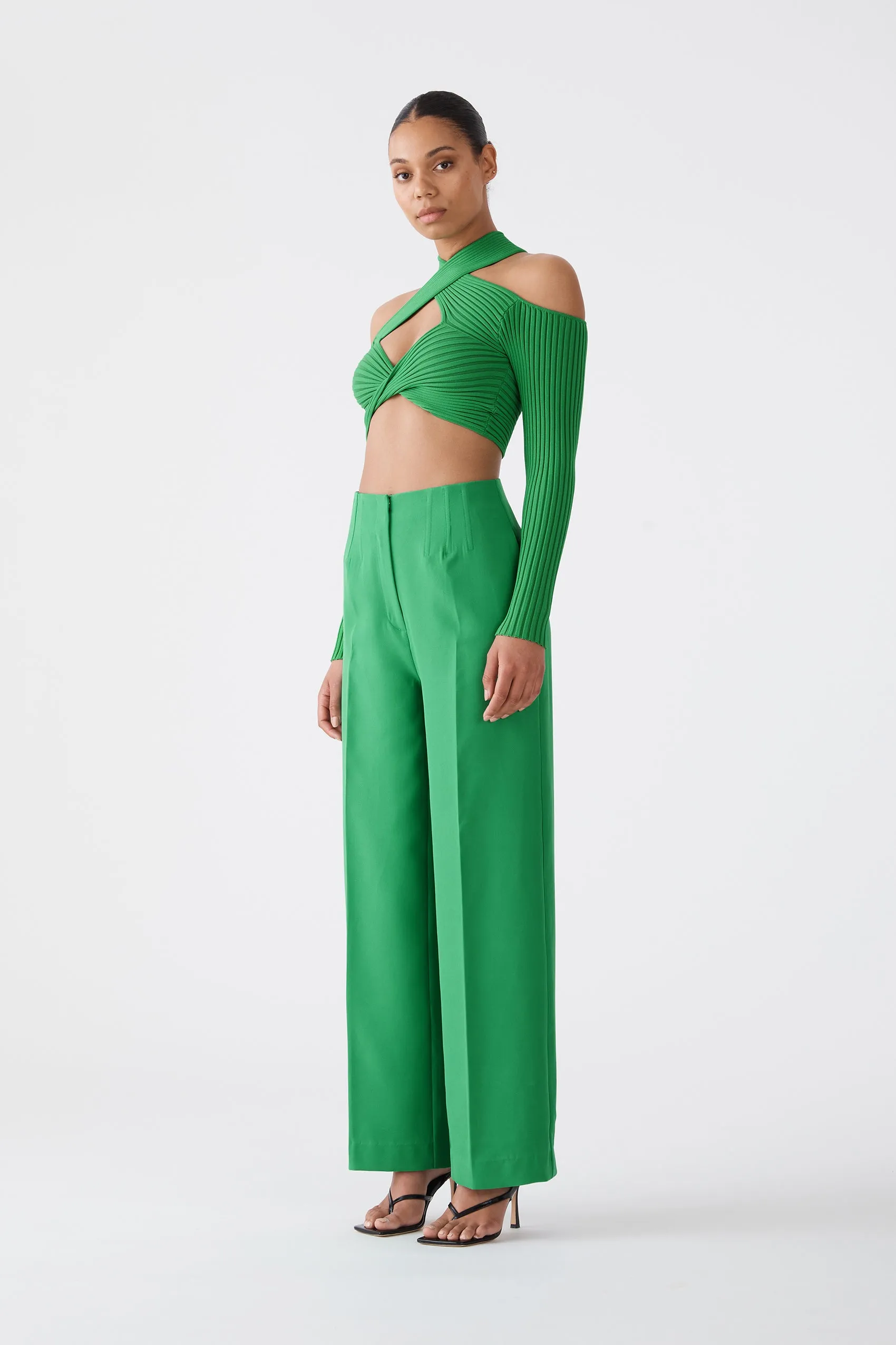 San Sloane Olympia Top Vivid Green