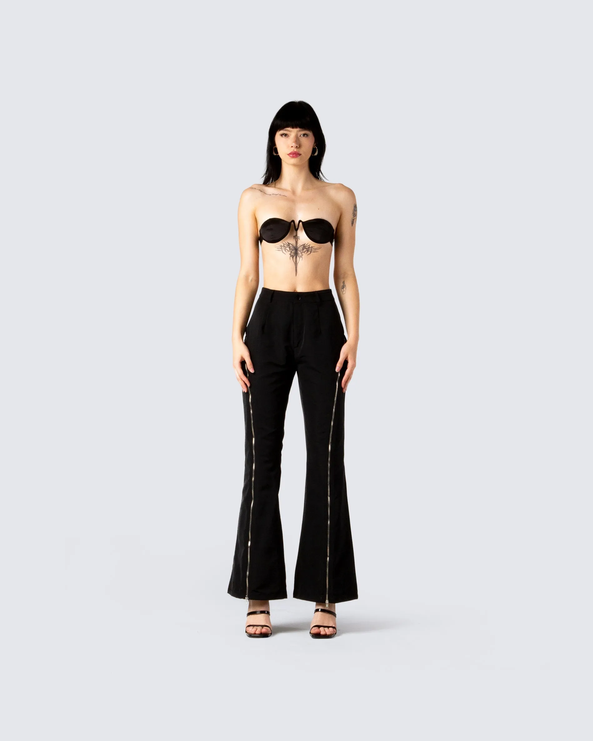 Selma Black W Wire Bra Top