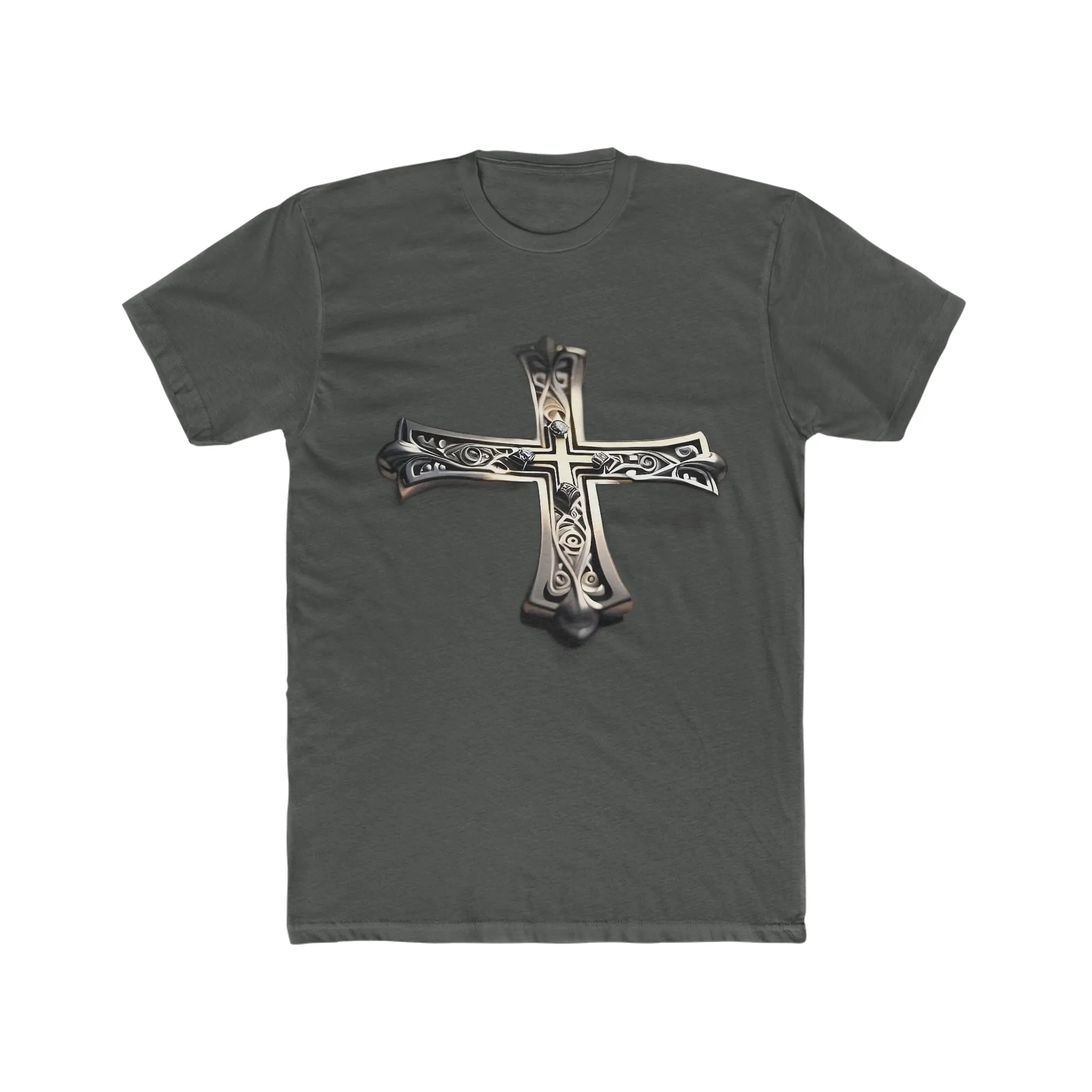Silver Cross Fitted T-shirt