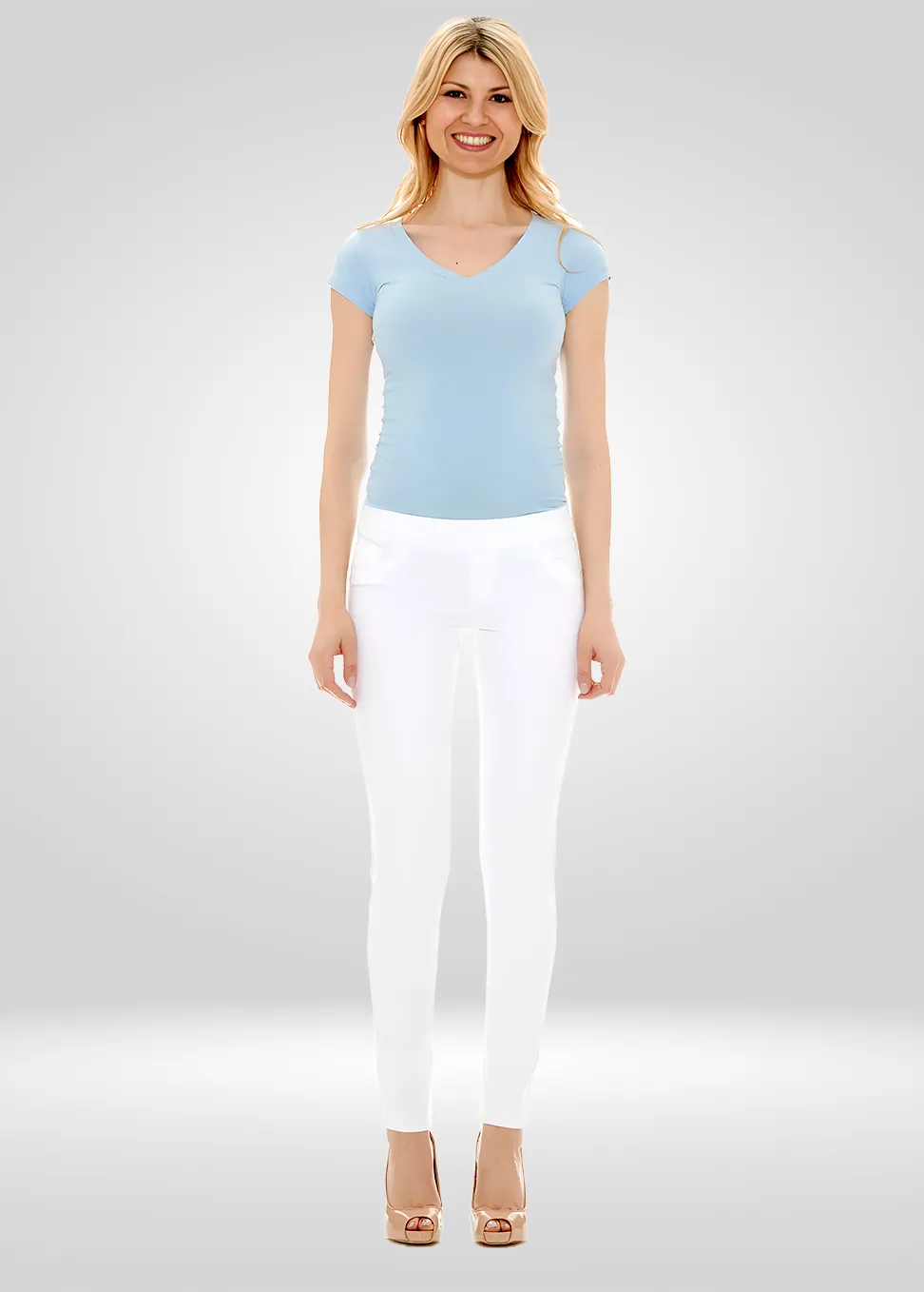 Skinny Stretch Denim Pull on Jean
