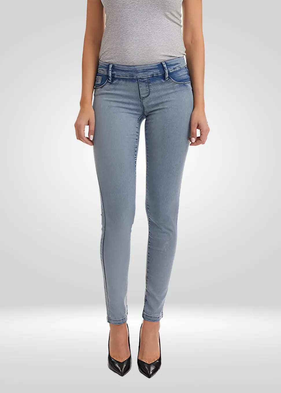 Skinny Stretch Denim Pull on Jean