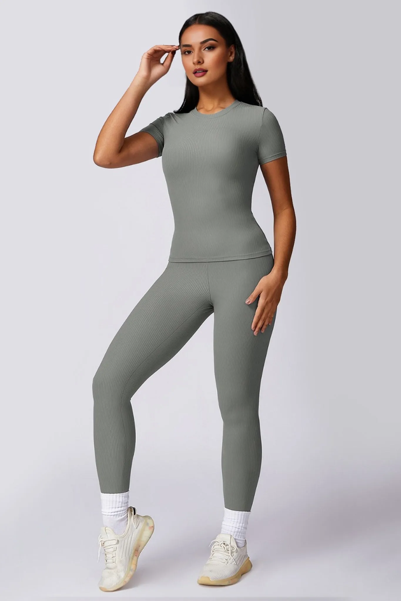 Sleek Fit Active Top - Grey