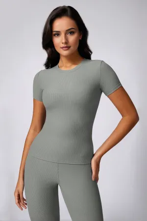Sleek Fit Active Top - Grey