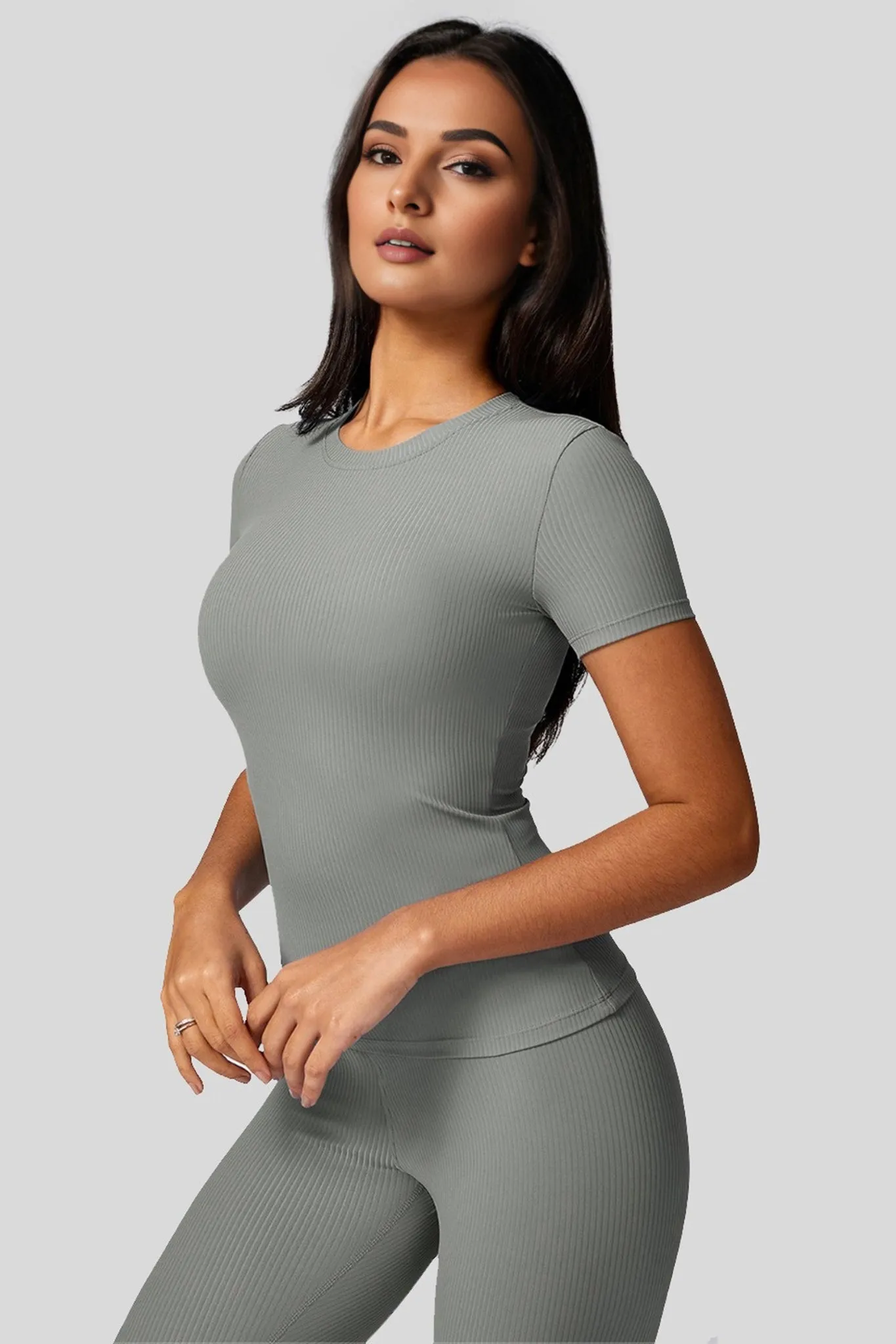 Sleek Fit Active Top - Grey