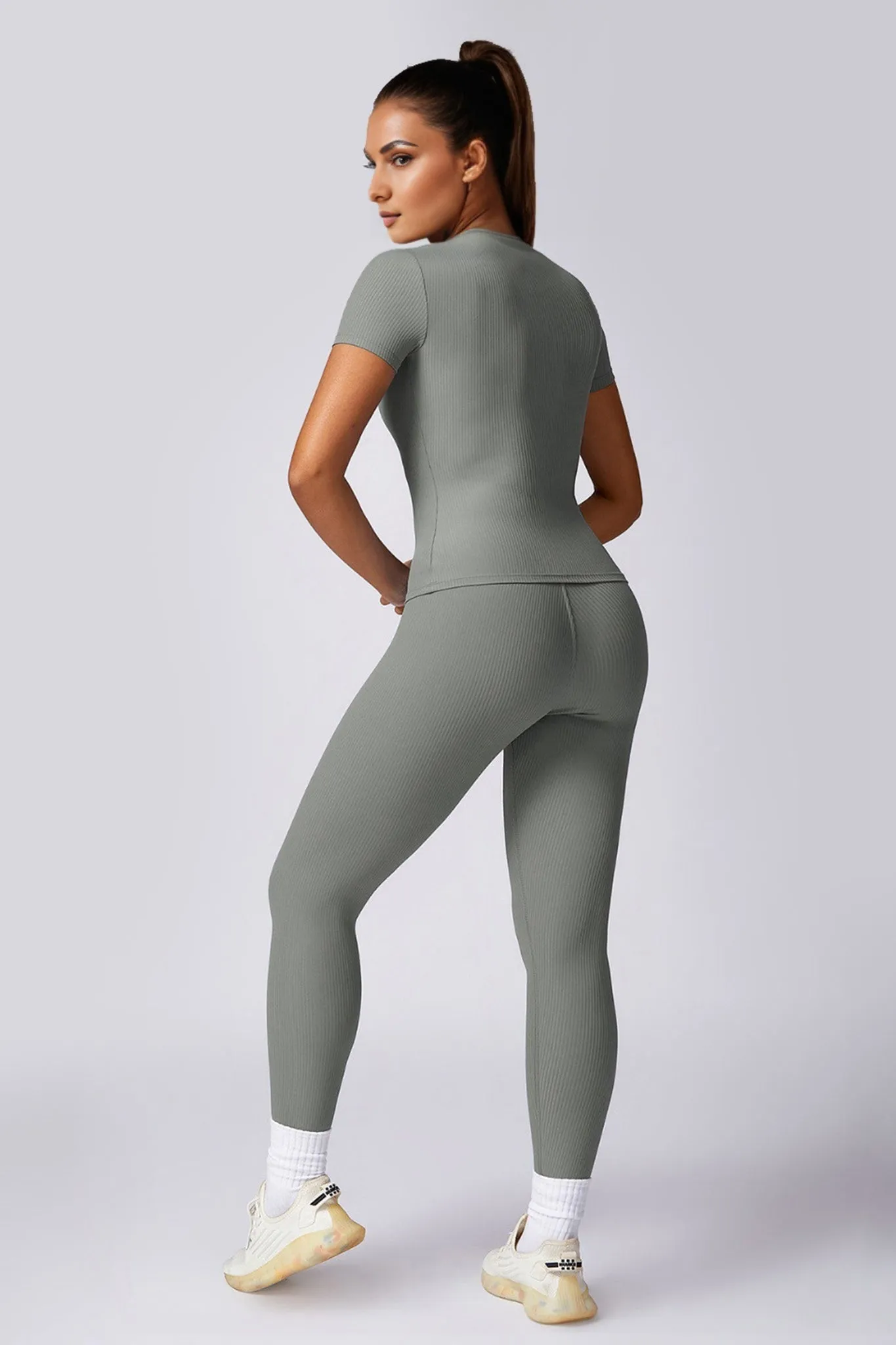 Sleek Fit Active Top - Grey