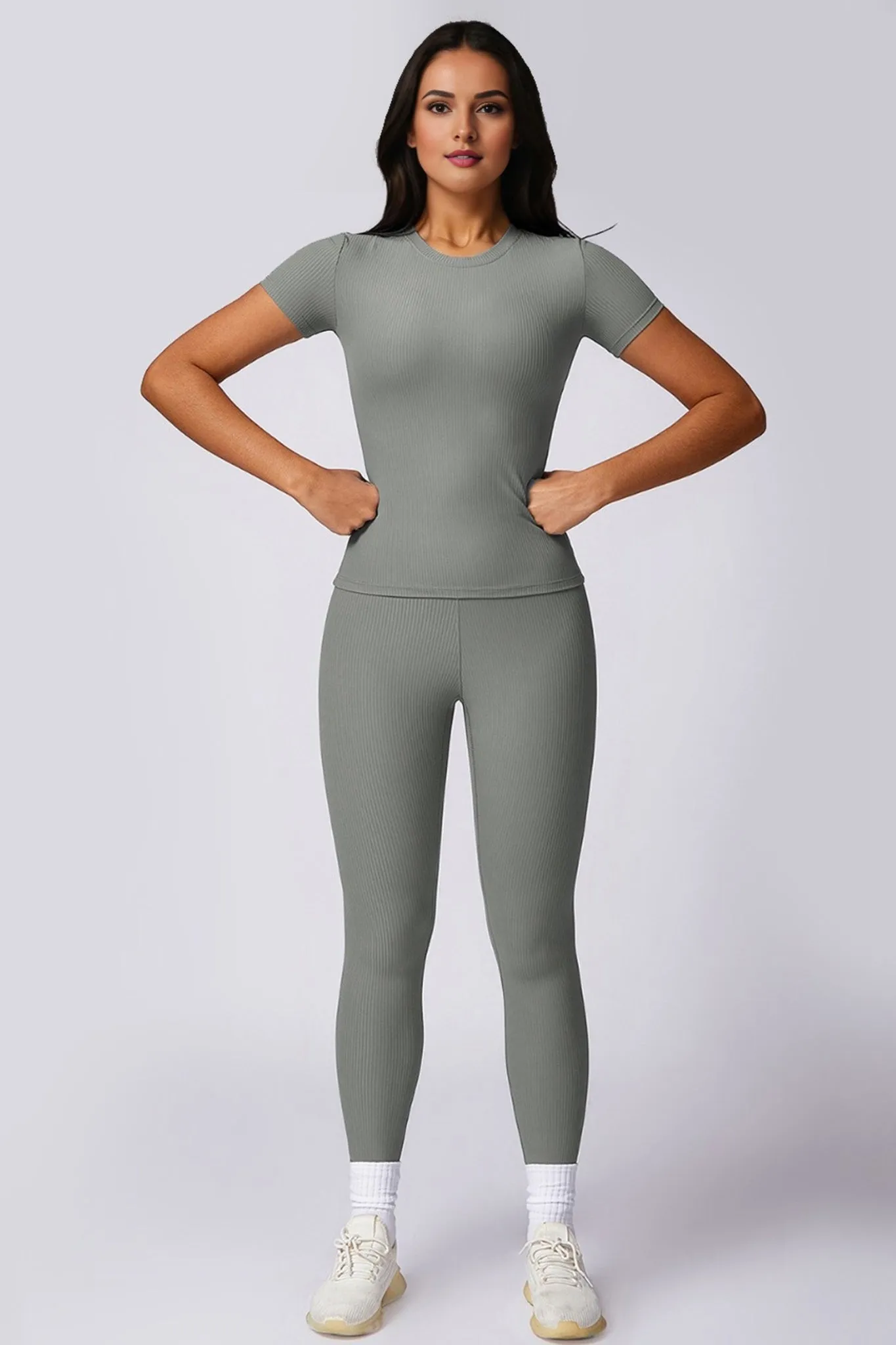 Sleek Fit Active Top - Grey