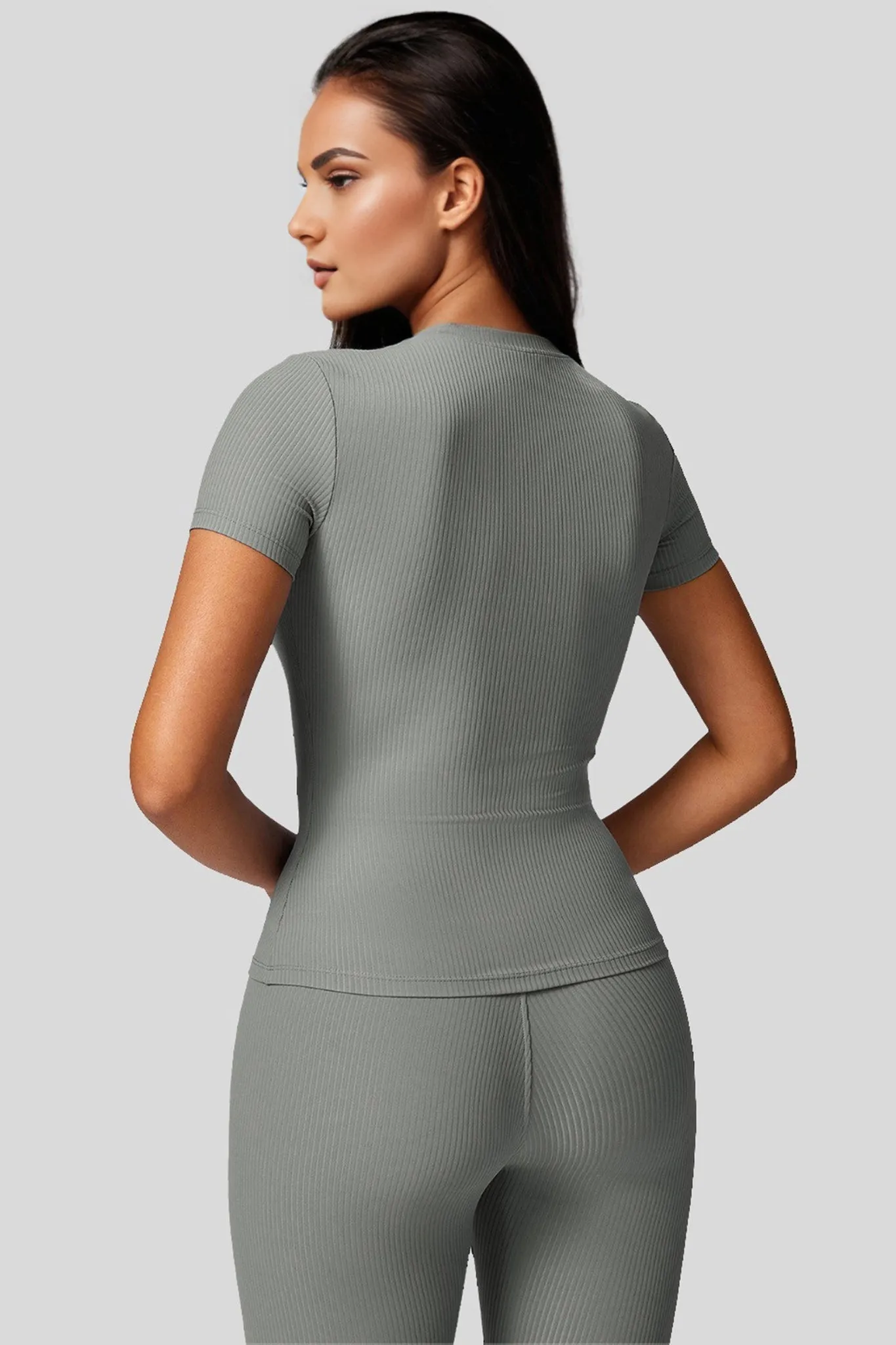 Sleek Fit Active Top - Grey