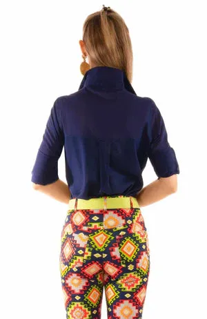 SLEEK VOILE-NAVY
