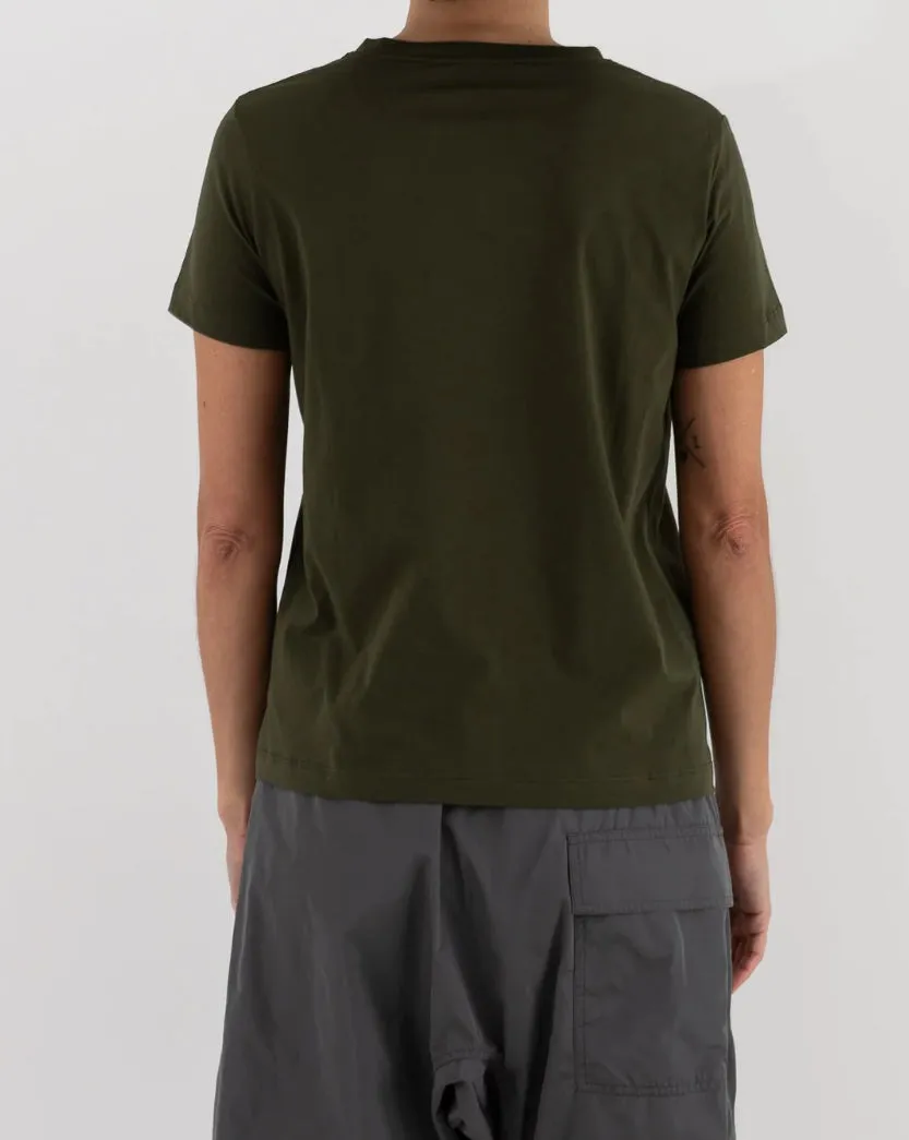 Sofie D'Hoore Fitted Short Sleeve Tee in Seaweed