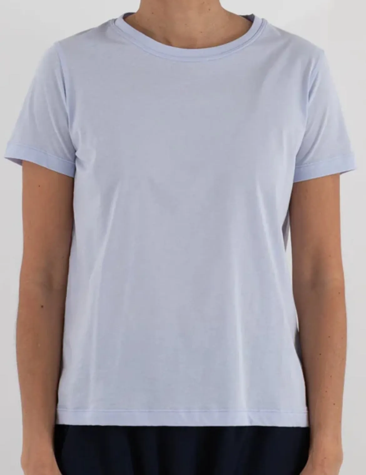 Sofie D'Hoore Fitted Short Sleeve Tee in Sky