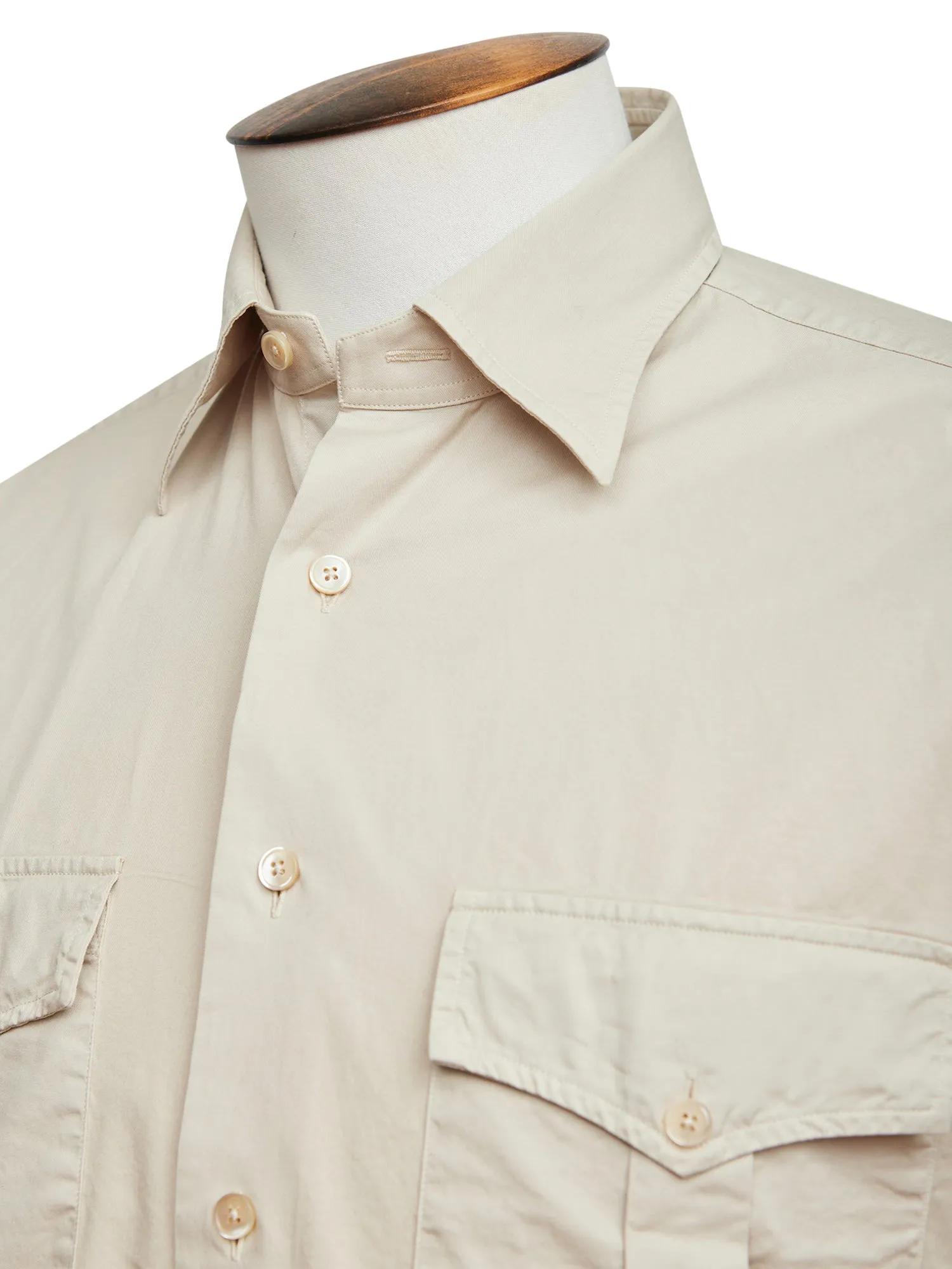 Soft Beige Military Shirt