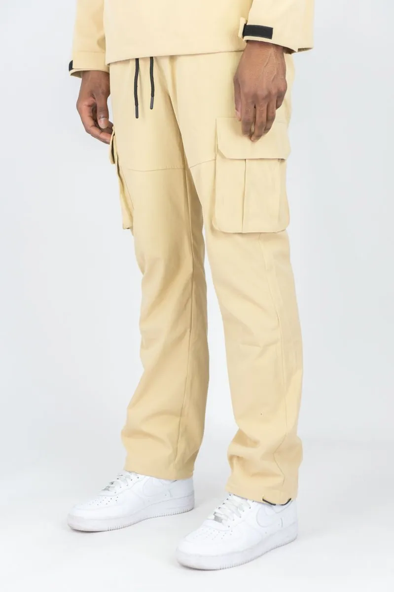 Solid Nylon Cargo Pants | Rebel Minds