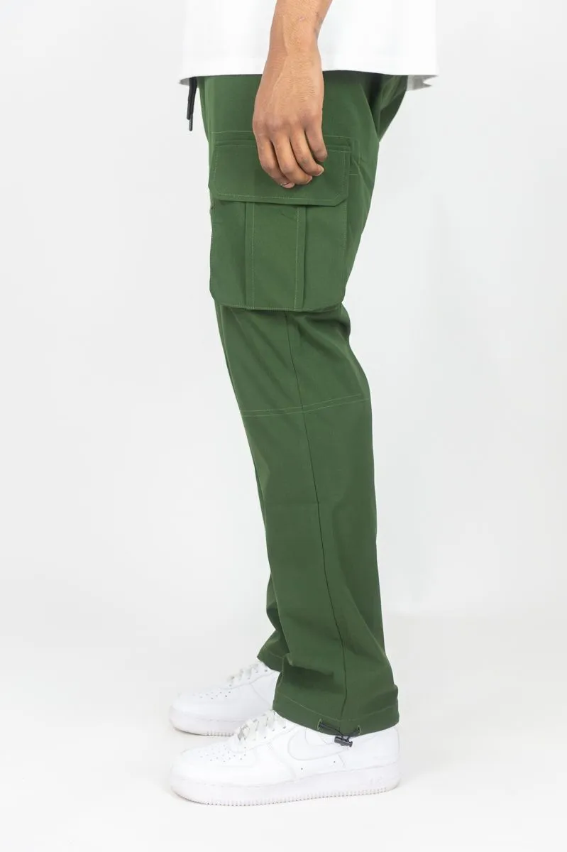 Solid Nylon Cargo Pants | Rebel Minds
