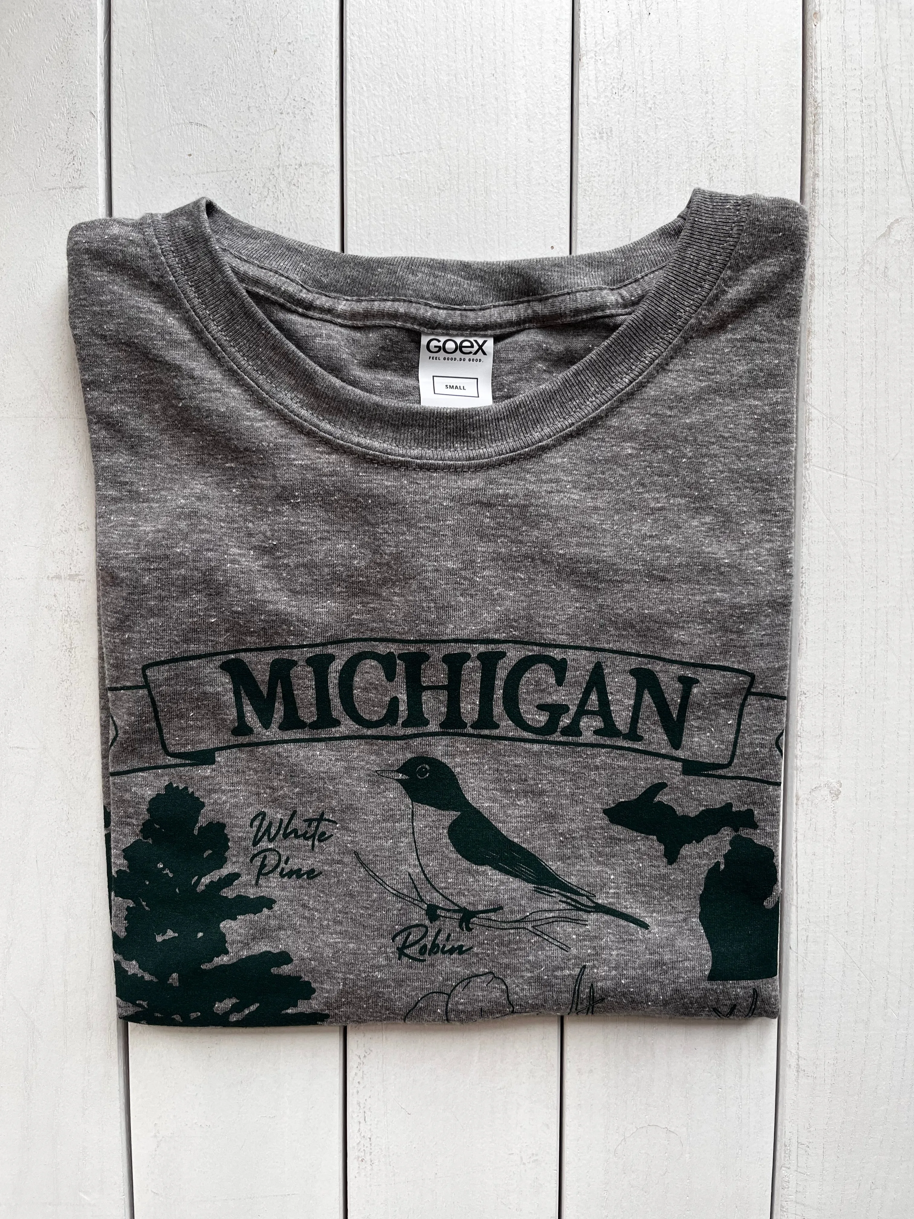 State of Michigan Symbols Shirt