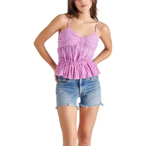 Steve Madden Solange Ruched Peplum Camisole