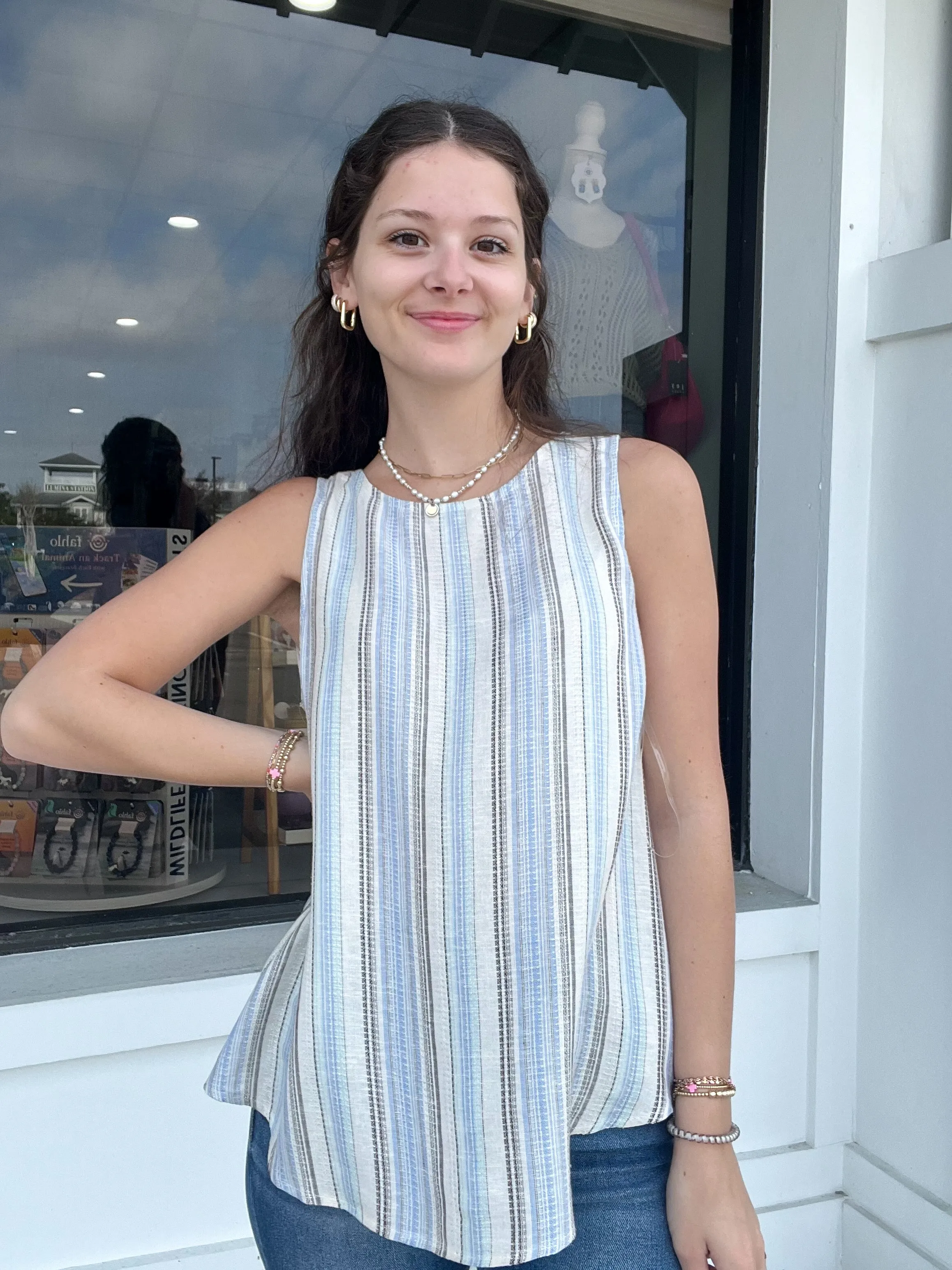 Striped Sierra Top