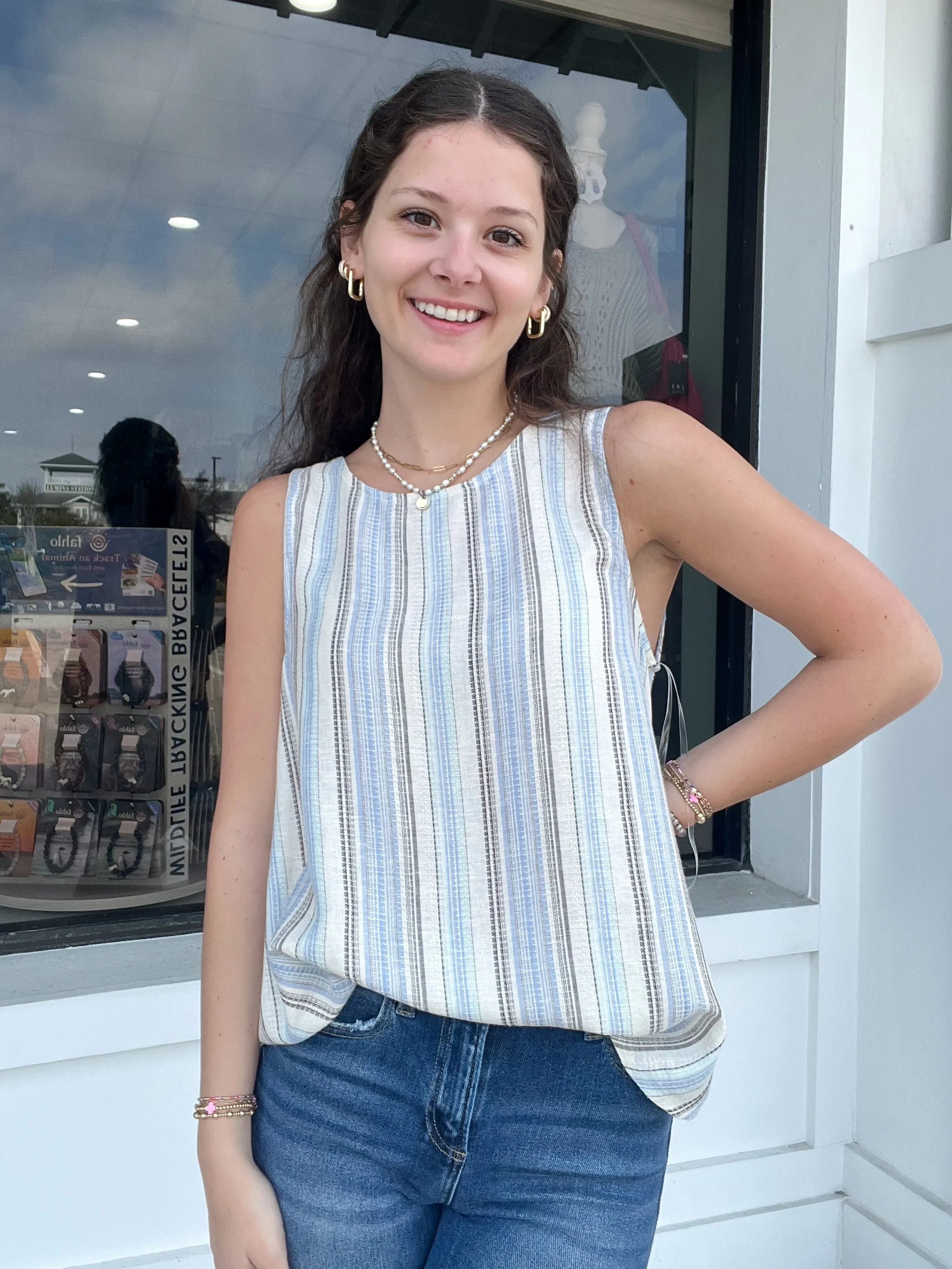 Striped Sierra Top