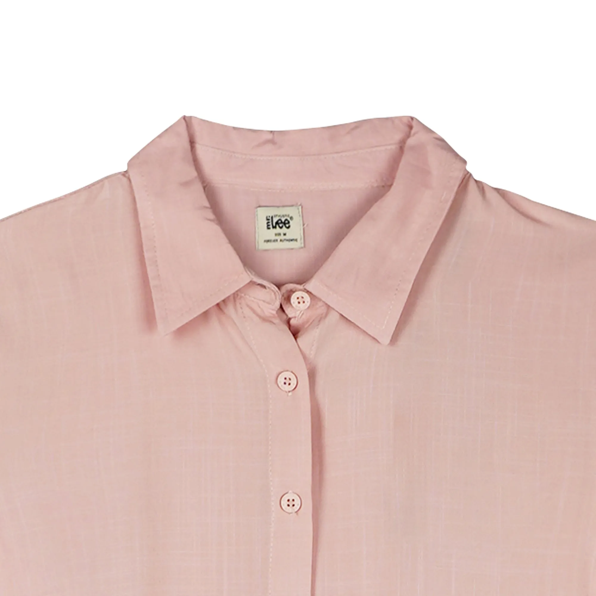 Stylistic Mr. Lee Ladies Basic Button Down Long Sleeves Woven for Women Trendy Fashion High Quality Apparel Comfortable Casual Tops for Women Regular Fit 134867 (Coral)