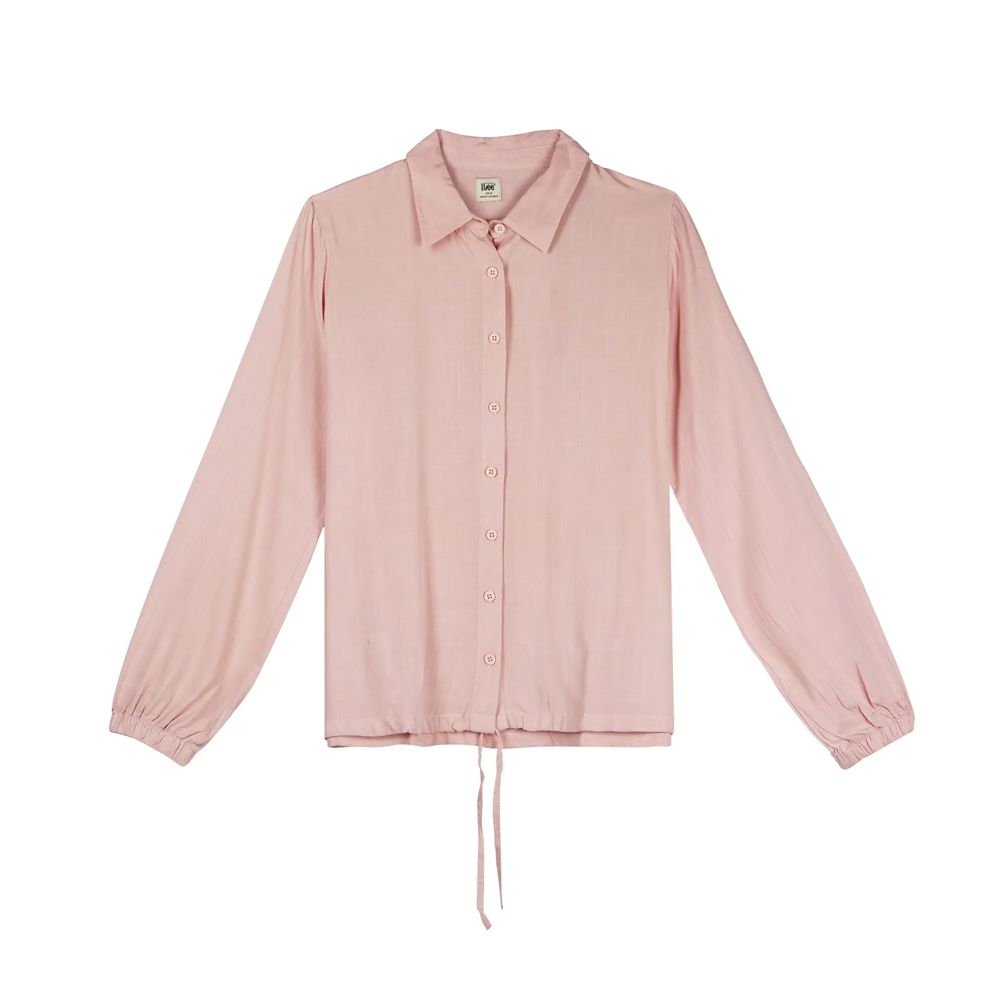 Stylistic Mr. Lee Ladies Basic Button Down Long Sleeves Woven for Women Trendy Fashion High Quality Apparel Comfortable Casual Tops for Women Regular Fit 134867 (Coral)