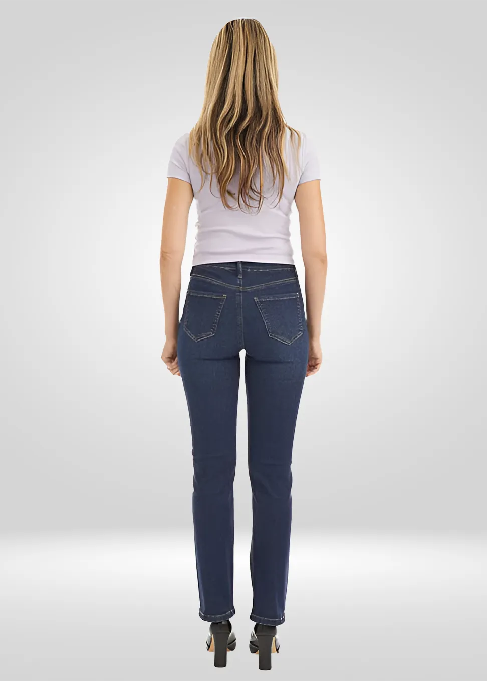 Suko jeans Womens Limitless Stretch Denim High Waist Straight Leg Jean