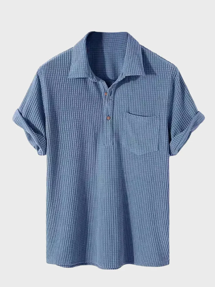 Summer Casual Polar Fleece Men's Shirt
