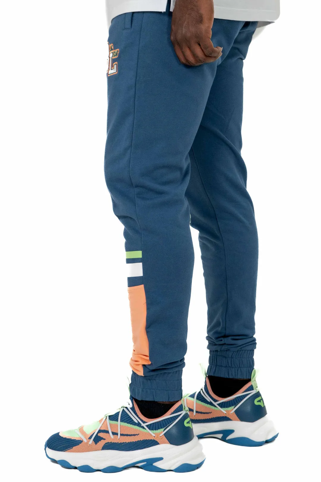 Superior Classic Embroidered Colorblock Jogger