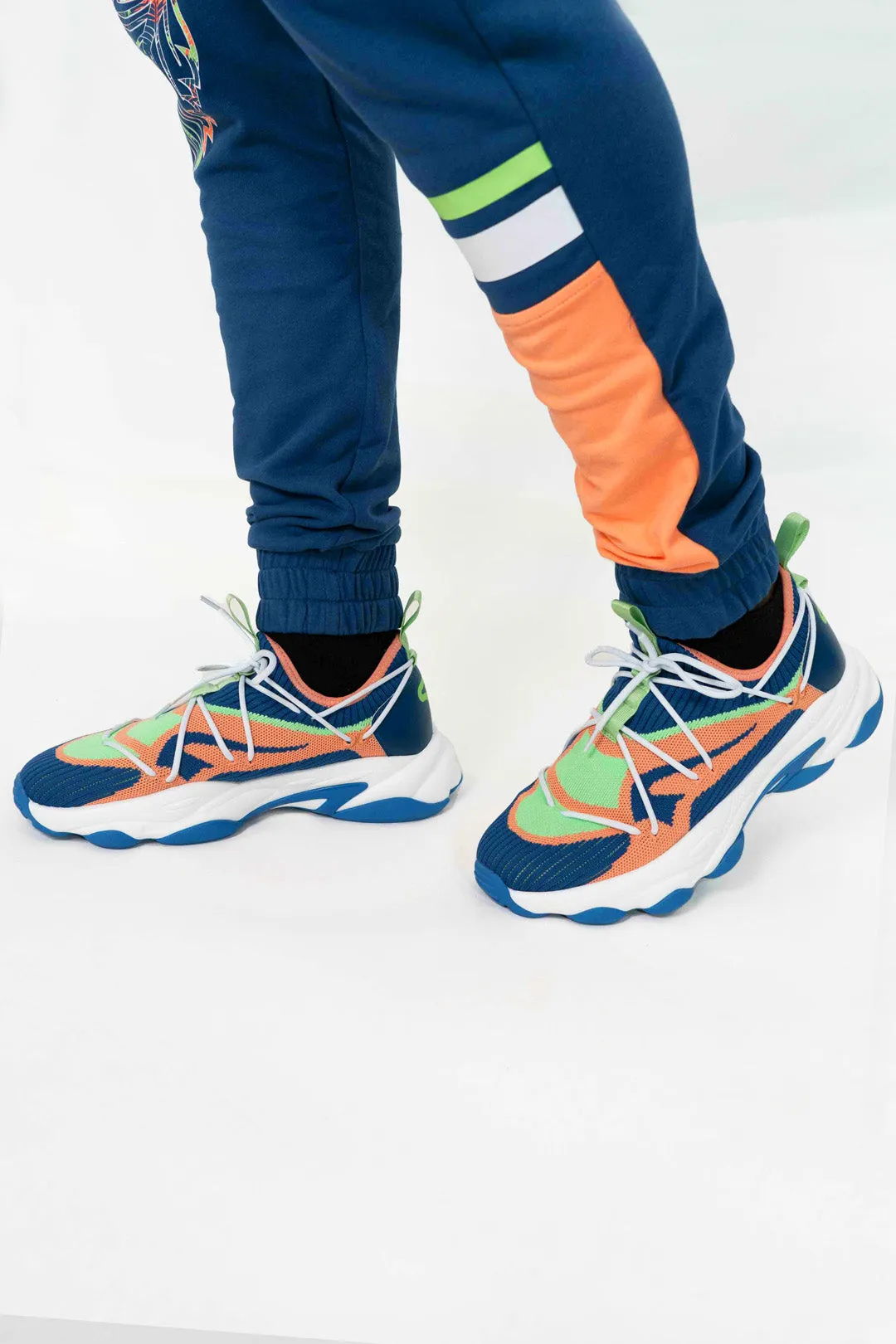 Superior Classic Embroidered Colorblock Jogger
