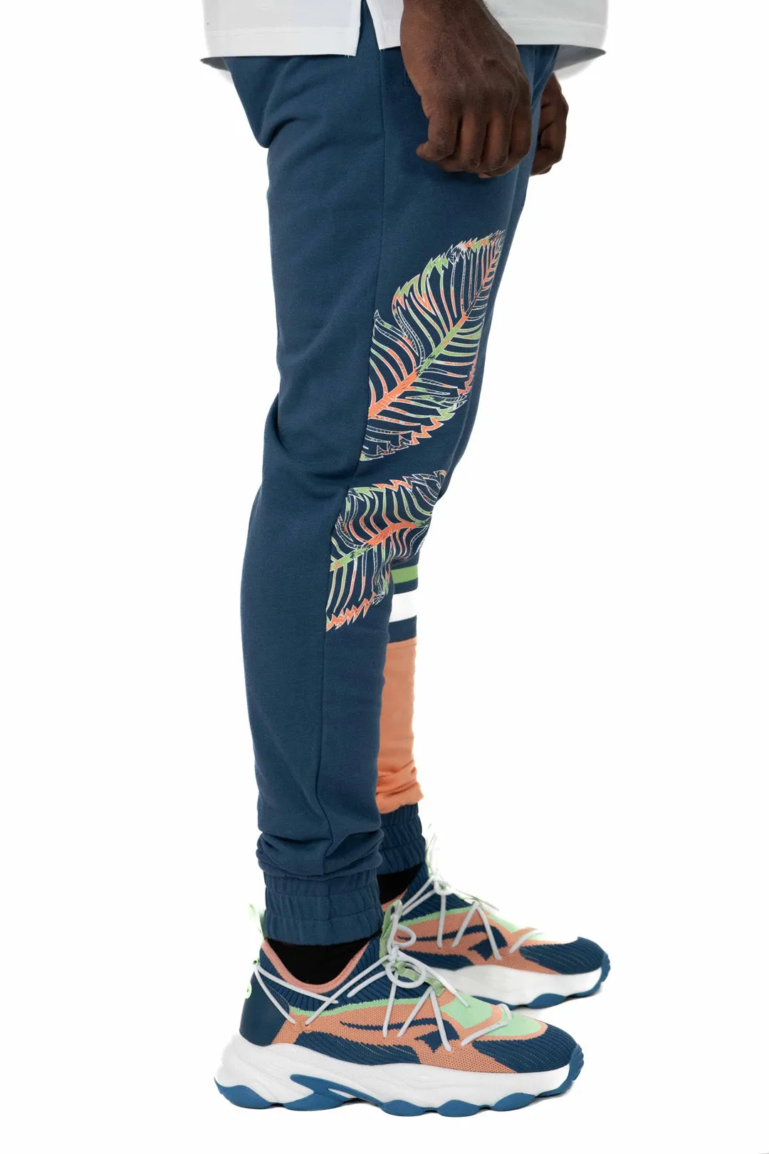 Superior Classic Embroidered Colorblock Jogger