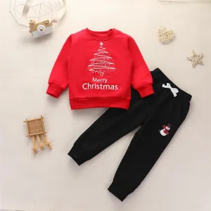 Toddler Boys Letter Long Sleeve Top & Pants Boy Wholesale Clothing