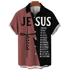 Trendy Cool Colorblock Letter Shirt