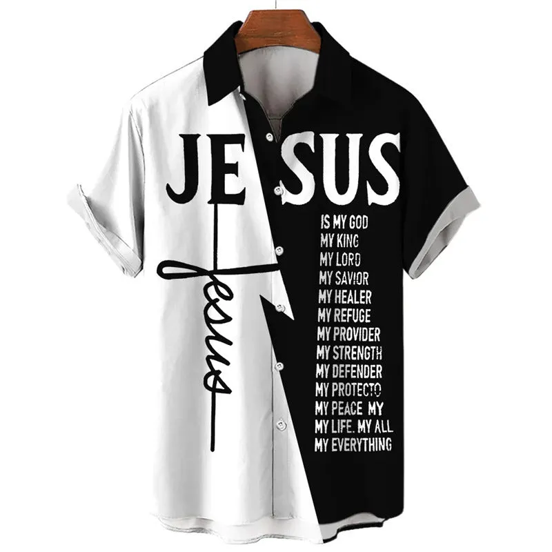 Trendy Cool Colorblock Letter Shirt
