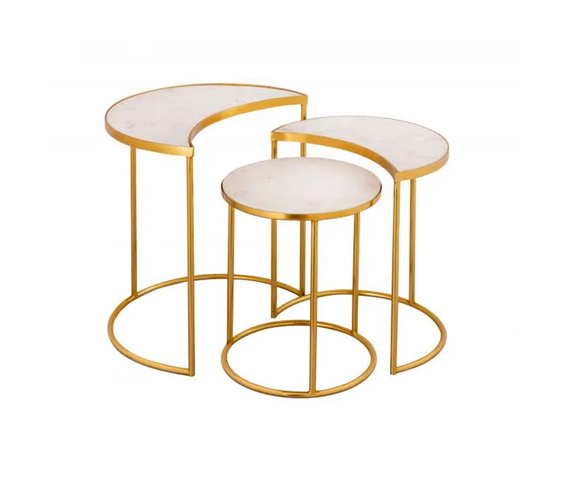 TV - CRESCENT NESTING TABLES