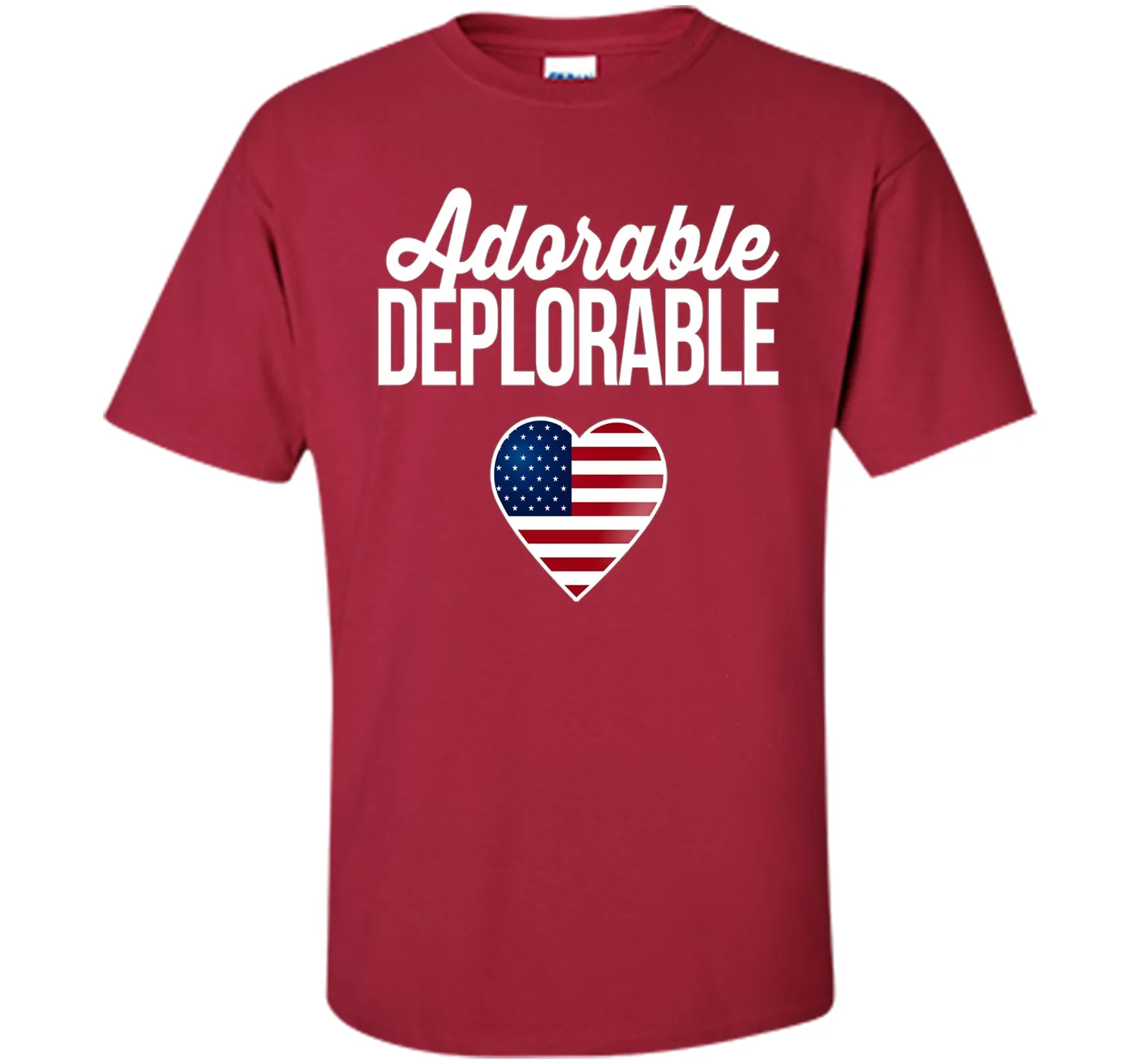 USA Flag Heart Adorable Deplorable Shirt Deplorable T